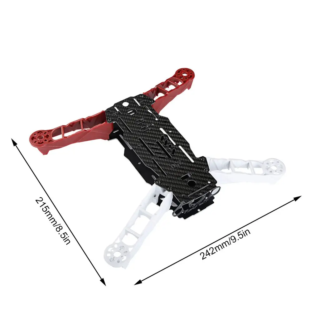

Durable Ultra Lightweight Stronger Hight Strength Enzo250 250mm Wheelbase 4-Axis Carbon Fiber Quadcopter Frame Kit