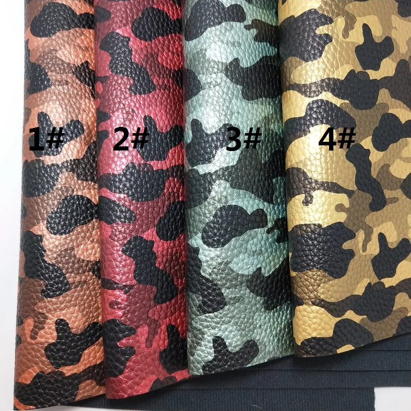 1 шт 21х29см синтетический Letaher напечатанный военный зерна PU кожа для изготовления