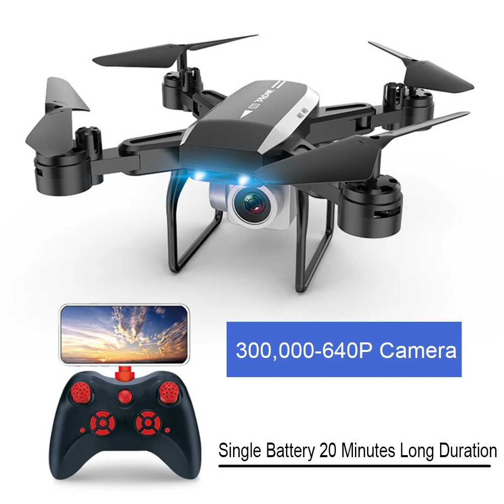 Складной wifi четырехосный самолет 4K HD Летающий Дрон наружная воздушная камера RC