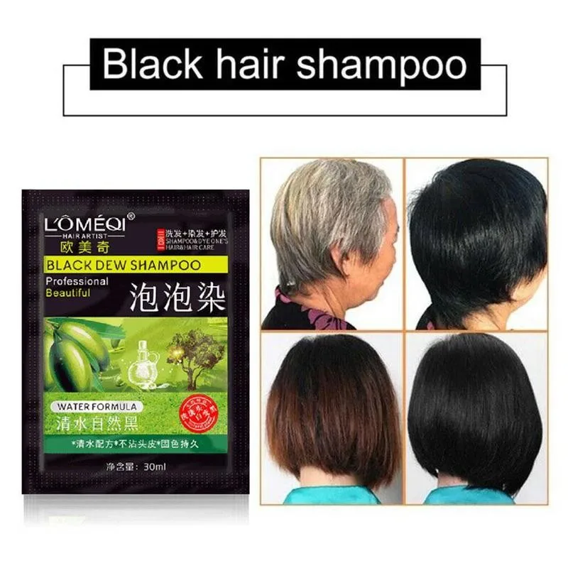 

30ml Black Hair Dye Shampoo Modify Cream Hair Color Hair Natural For Cover Shampoo Hair Dye White Fast Gray H6O4
