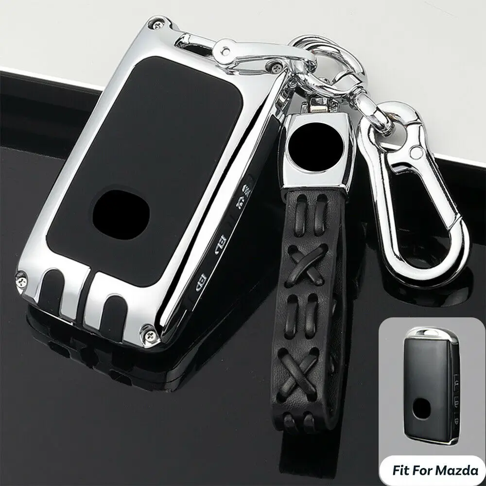 

Чехол для автомобильного ключа из цинкового сплава для Mazda 3 Sedan 2019 2020 / CX-9 CX-5 2020, защитный чехол для брелока Дистанционного Ключа