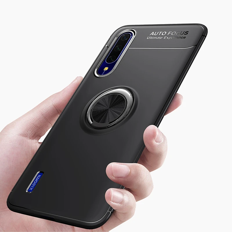 MAKAVO для Xiaomi Mi A3 чехол с кольцом-держателем Мягкий силиконовый матовый чехол-накладка для Xiaomi Mi A3 чехол для телефона s