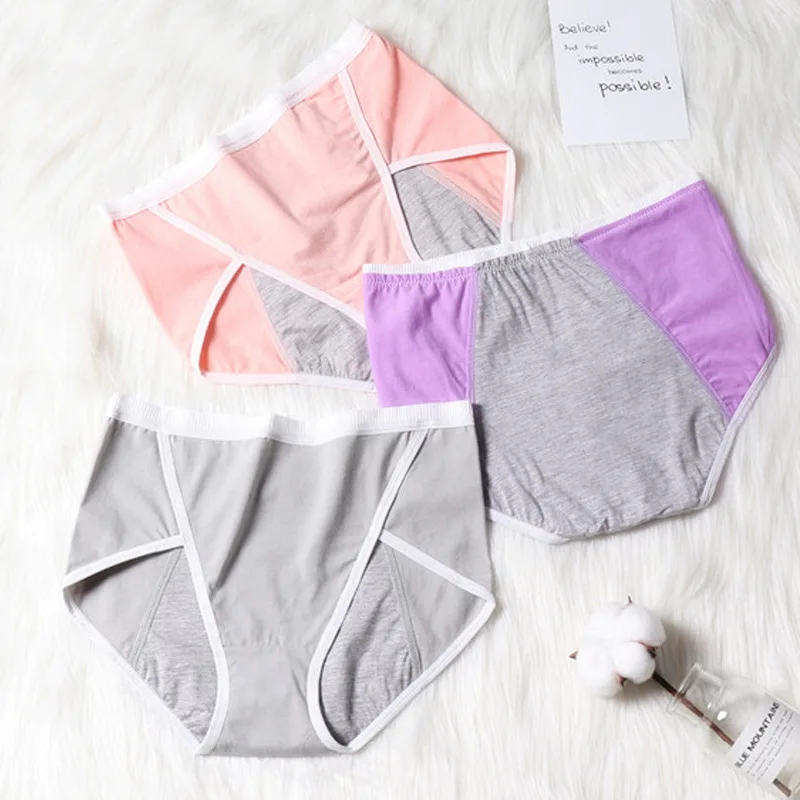 3 шт. герметичные менструальные трусики физиологические брюки женское нижнее