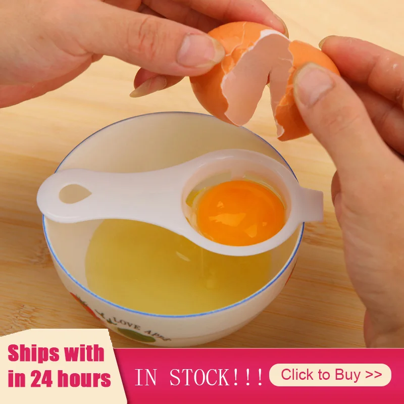 

1PC Plastic White Yolk Egg Separator Kitchen Accessories Cooking Baking Tool Sifting Gadget Filter Egg Holder Kitchen Tools Hot