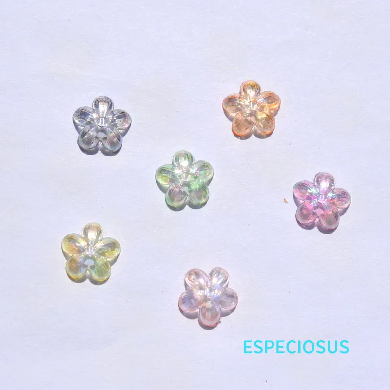 DIY ювелирные изделия аксессуары акриловые бусины 12 мм покрытый цветок спейсеры