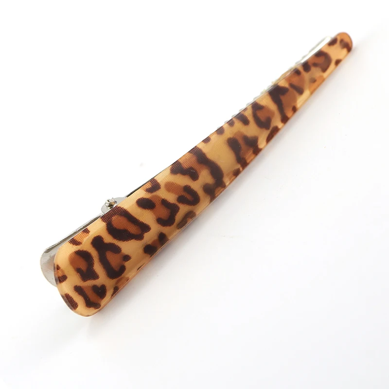 Clip 13cm Light Корейские женские и девичьи леопардовые эластичные резинки для волос с животным принтом, заколки для волос, стразы, широкая резиновая повязка на голову, аксессуары для волос - Цвет: Clip 13cm Light