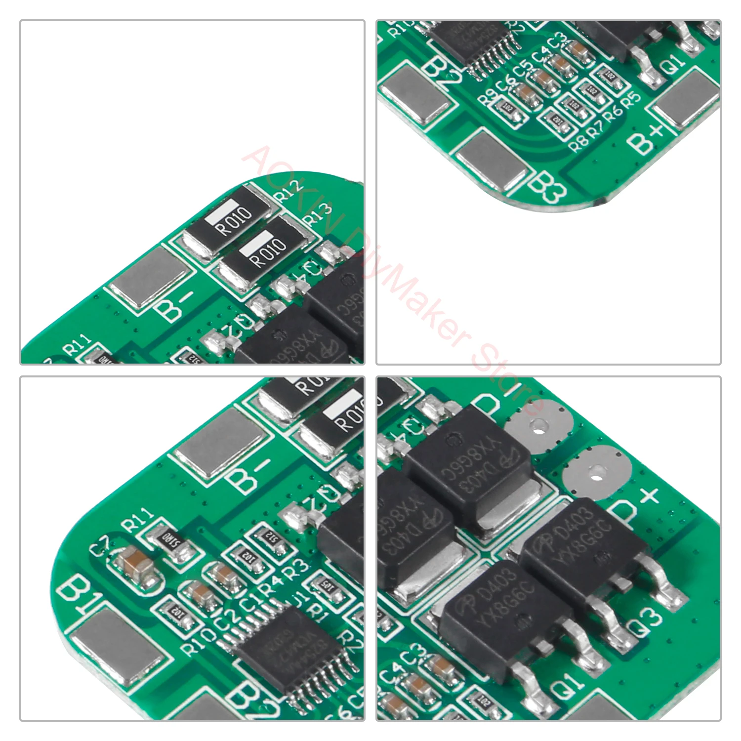 4S 14.8V / 16.8V 20A peak li-ion BMS PCM battery protection board bms pcm for lithium LicoO2 Limn2O4 18650 li battery