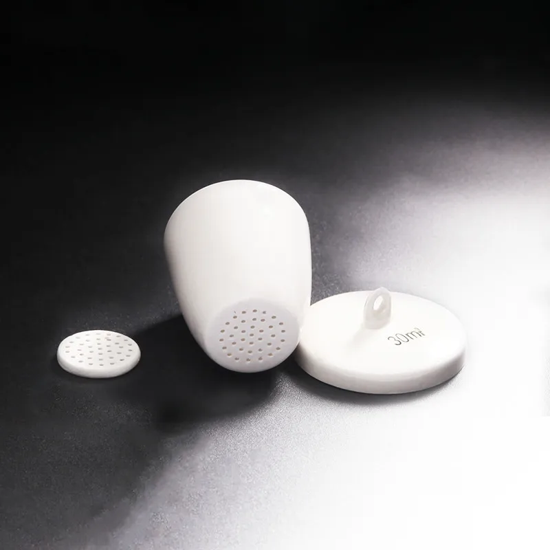 Керамический фарфоровый тигель с крышкой 30 мл| |