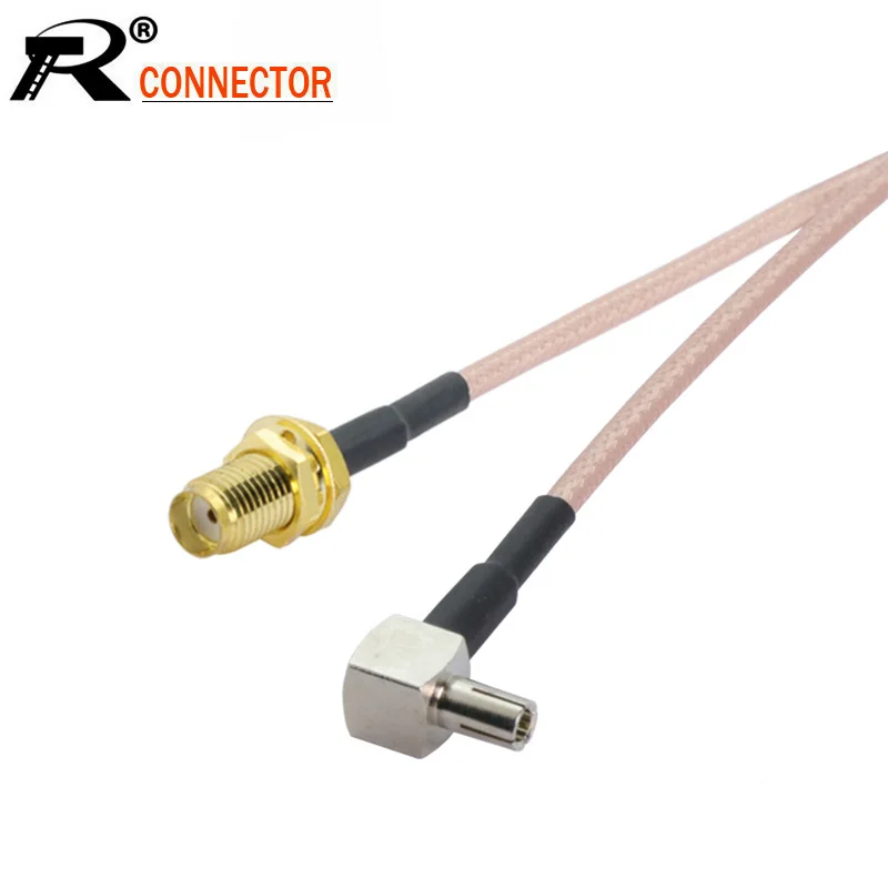 2 шт./лот SMA Гнездовой разъем TS9 гнездовой под прямым углом RG316 коаксиальный кабель