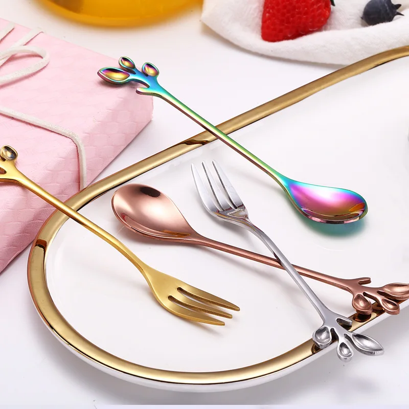 Оригинальная ложка для перемешивания чая из нержавеющей стали | Дом и сад