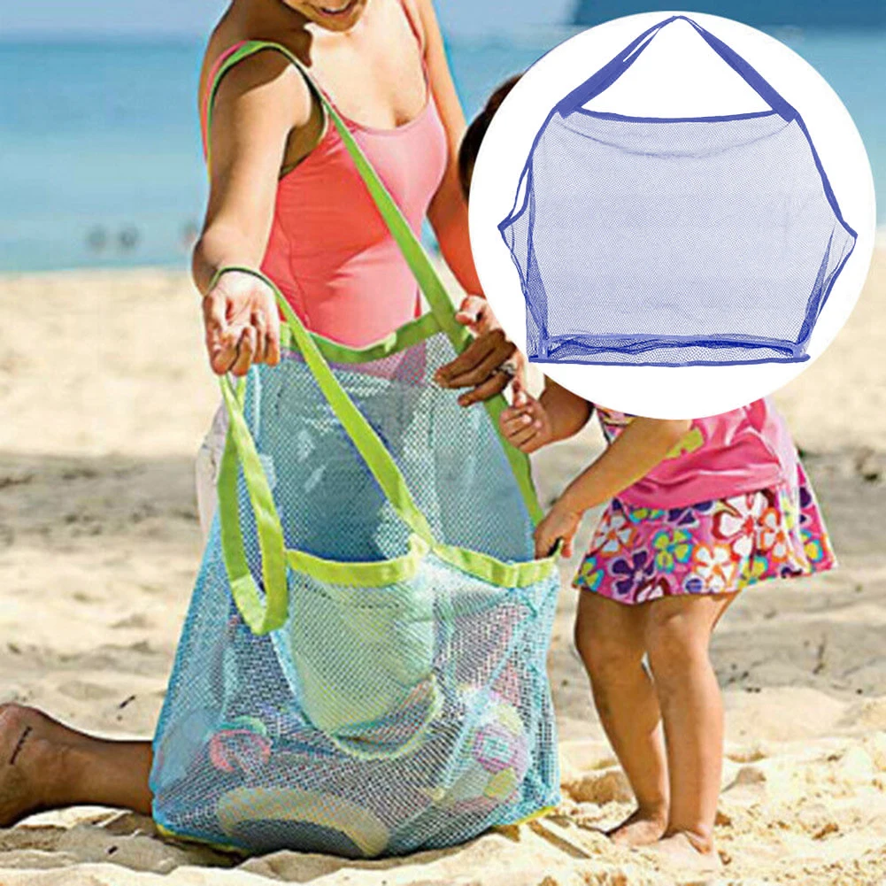 

Portable Beach Bags Foldable Swimming Bag Kids Children Towel Clothes Toys Organizer Storage Mesh Bag Women Cosmetic Makeup Bags