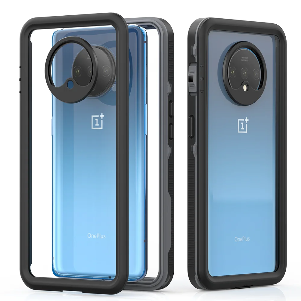 

360 полная защита чехол для телефона для OnePlus 7T One Plus IP68 Водонепроницаемый прозрачный защитный чехол для задней крышки