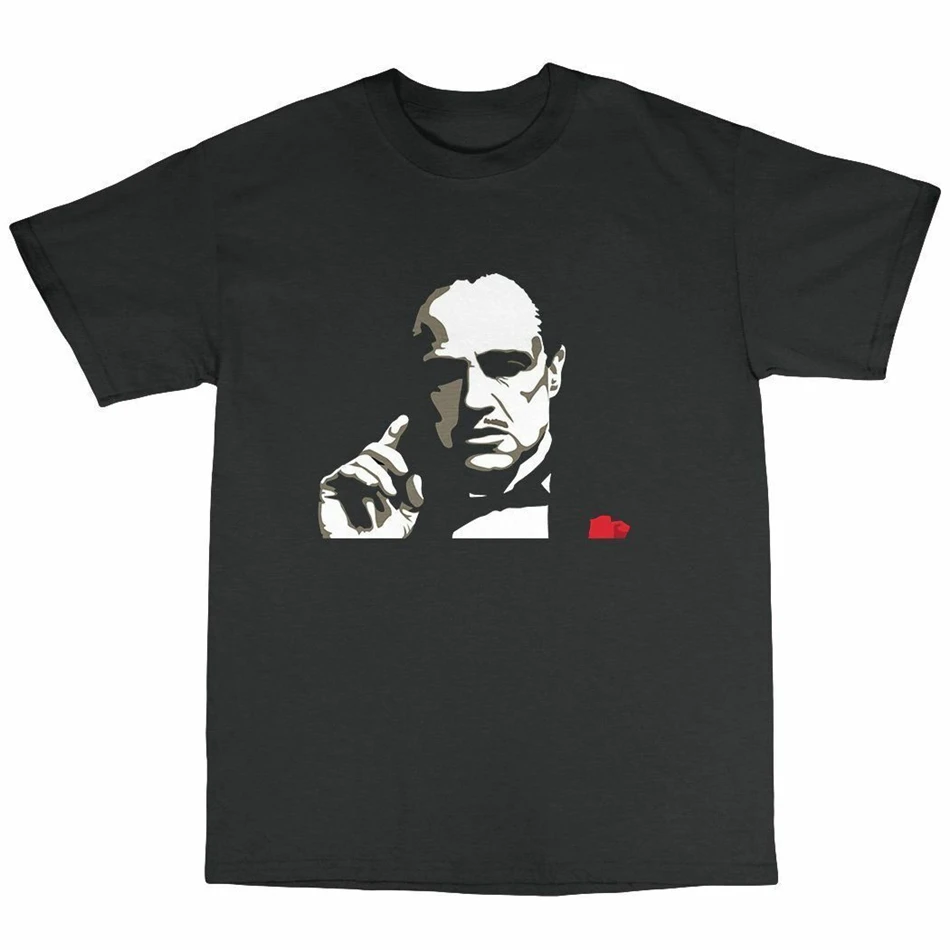 Футболка Don Corleone 100% хлопок Marlon Brando The Godfather Vito Mafia новинка большие размеры