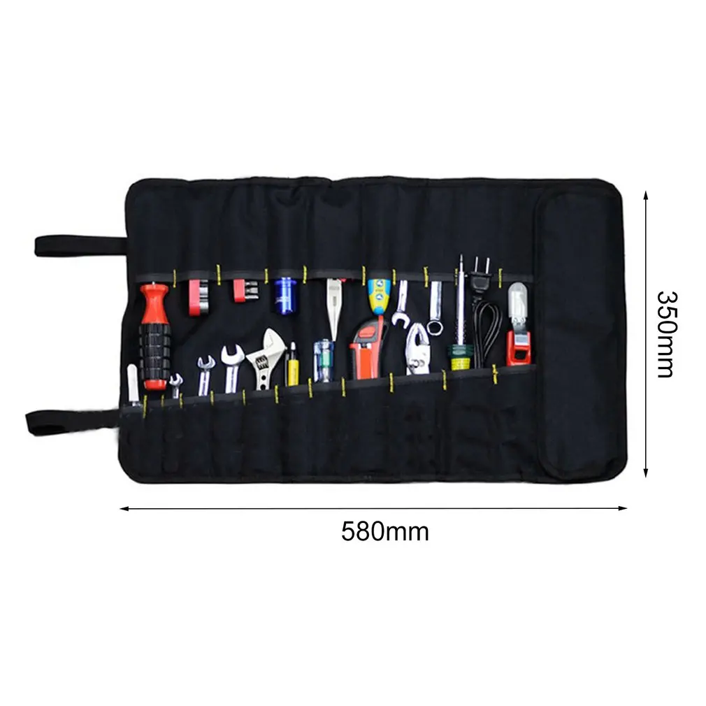 

22 Pockets Hardware Tool Spanner Carry Case Roll Pliers Screwdriver Pouch Bag Rolled Up Portable Hardware Holder Oxford Cloth