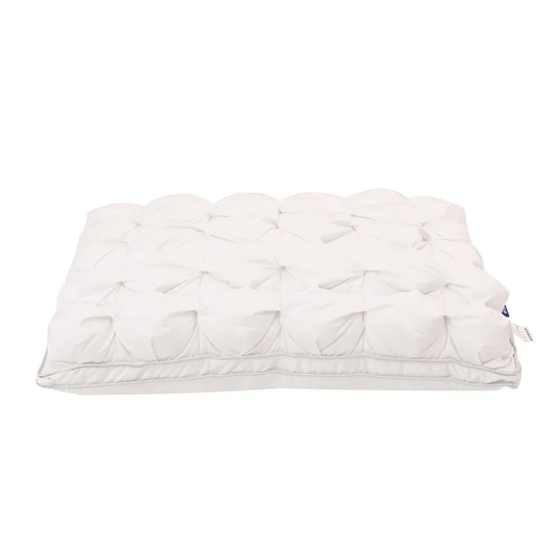 

NOW EVER 48*74cm Luxury 3D Style Rectangle White Goose/Duck Down Feather Bedding Pillows Down-Proof 100% Cotton Shell