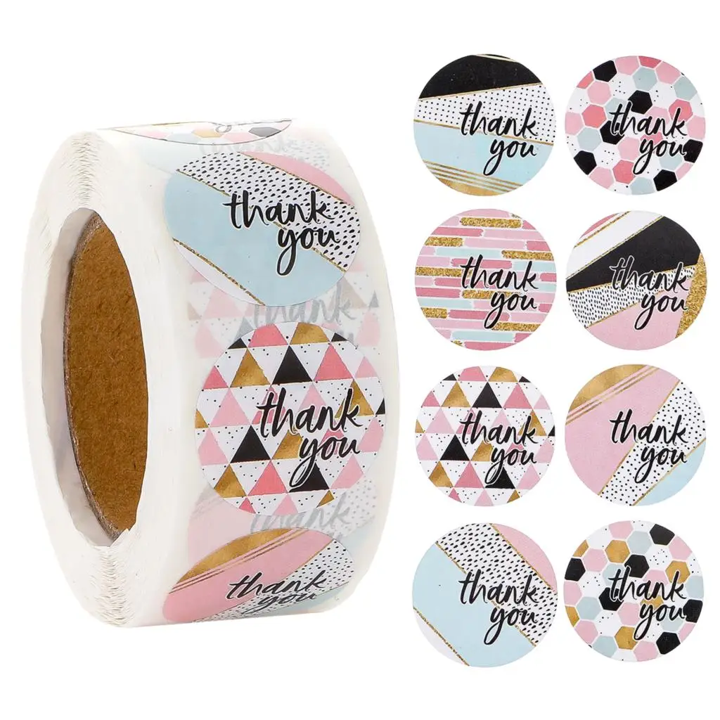 

Christmas Gift Sealing 500pcs Stickers Thank you Love Design Diary Scrapbooking Stickers Party Gift Decorations Labels