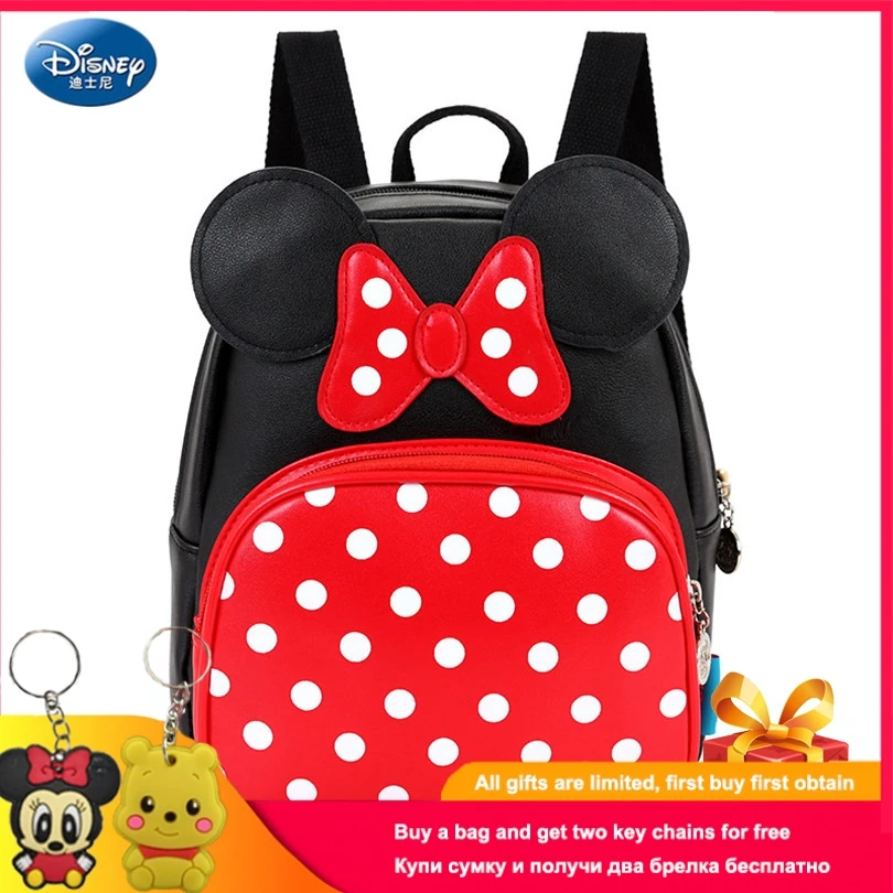 Модный водонепроницаемый школьный ранец из ПУ кожи с изображением Минни и Микки