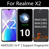 6 4 super amoled for oppo realme x2 rmx1992 rmx1993 rmx1991 lcd display touch screen digitizer assembly replacement