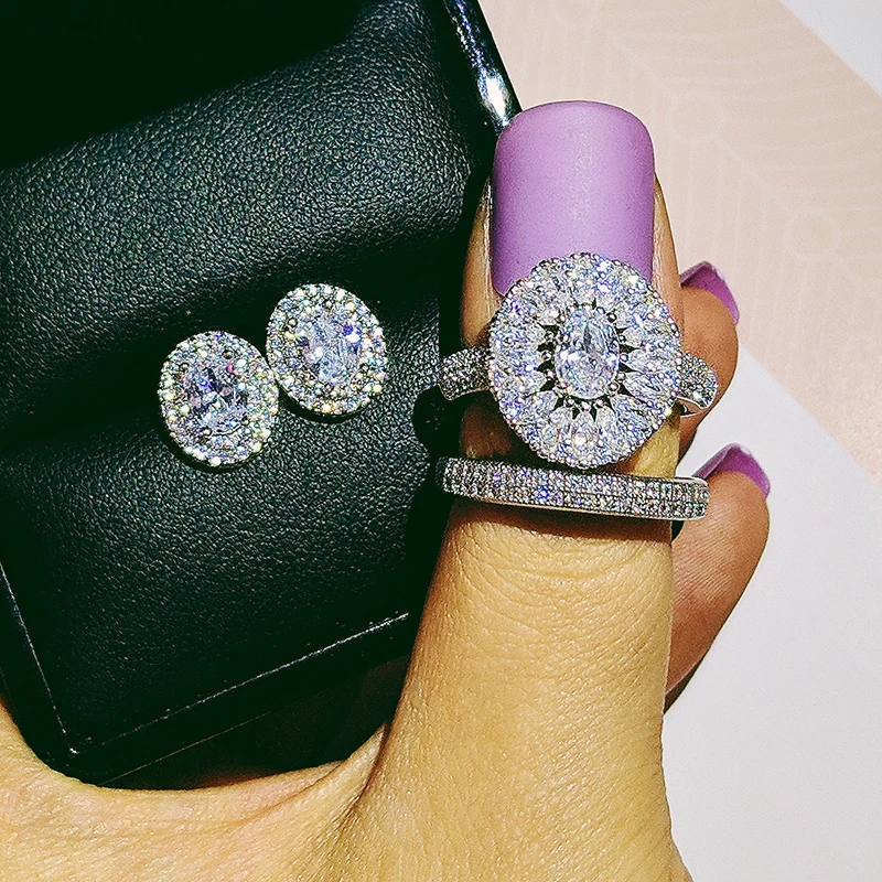 2 шт./упаковка серьги гвоздики в виде кольца|Ювелирные наборы| |