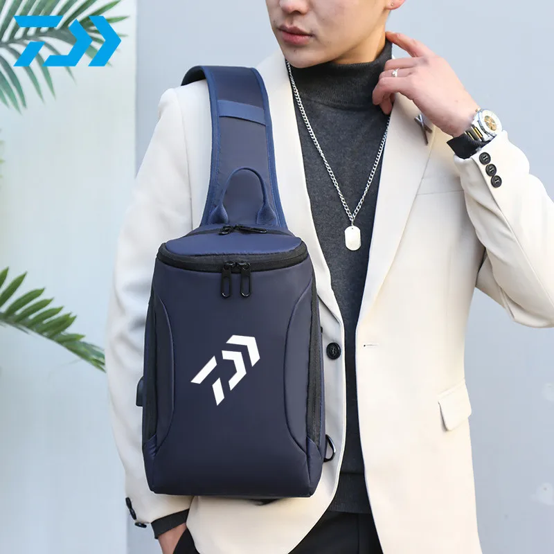 

Модная сумка через плечо Daiwa для мужчин и женщин, повседневная Водонепроницаемая спортивная сумка для рыбалки, скалолазания, езды на велоси...