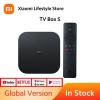 [MAORR900 4500-900] Xiaomi Mi TV Box S 4K Android 9,0 со сверхвысоким разрешением Ultra HD, Cortex-A53 Quad Core 2 Гб + 8 Гб Декодер каналов кабельного телевидения компьютерной пр...