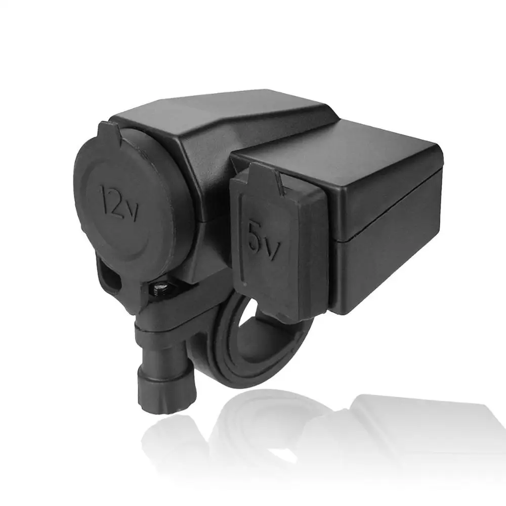 WUPP Водонепроницаемый держатель на руль мотоцикла 2.1A зажим USB зарядное устройство