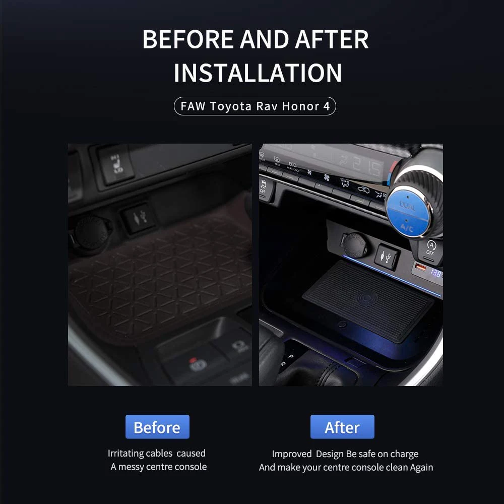 Автомобильное беспроводное устройство для быстрой зарядки совместим с iPhone Xs XR X8