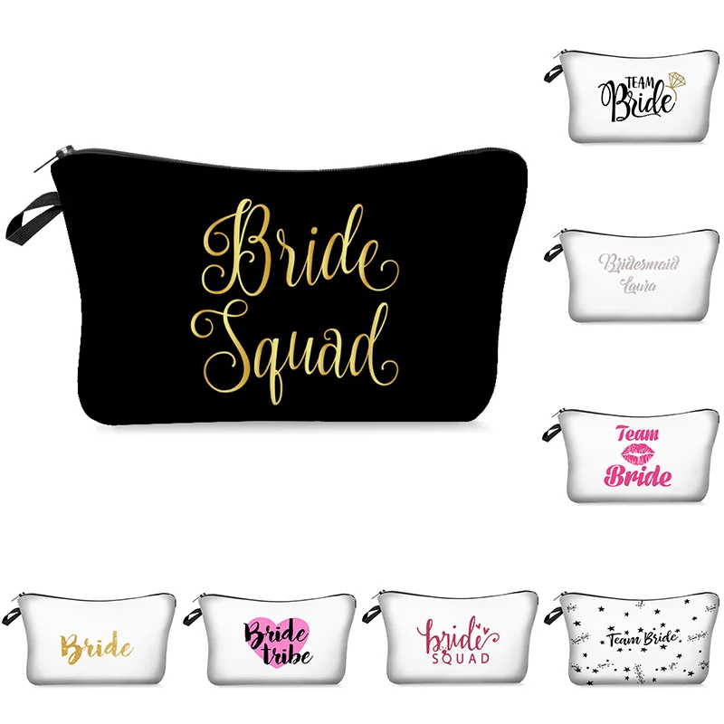 

1pcs team bride makeup gift bag bridesmaid wedding decoration hen party party bride shower party decoration bachelorette party