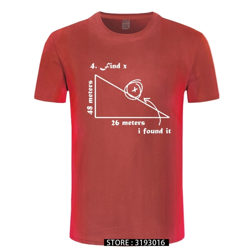 Математические треугольник математика наука Забавный принт Мужская футболка