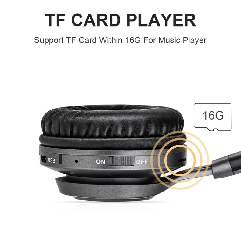 Складная Беспроводная гарнитура HIFI стерео Bluetooth беспроводная гарнитура для наушников спортивные отношения наушники с микрофоном для телефона музыка