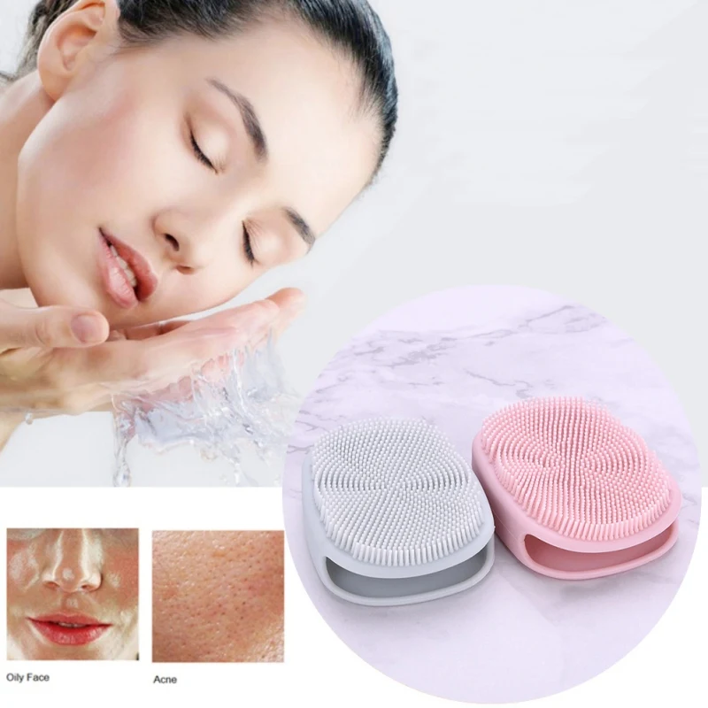 1 шт Мягкая силиконовая перчатка уход за кожей лица мойте кисть скребок для