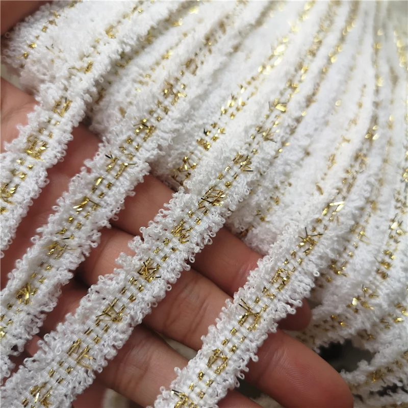 5 ярдов новый многоцветный самостоятельный черно-белый цвет маленький ароматный стиль одежды горловина воротника плетеные кружевные аксессуары.