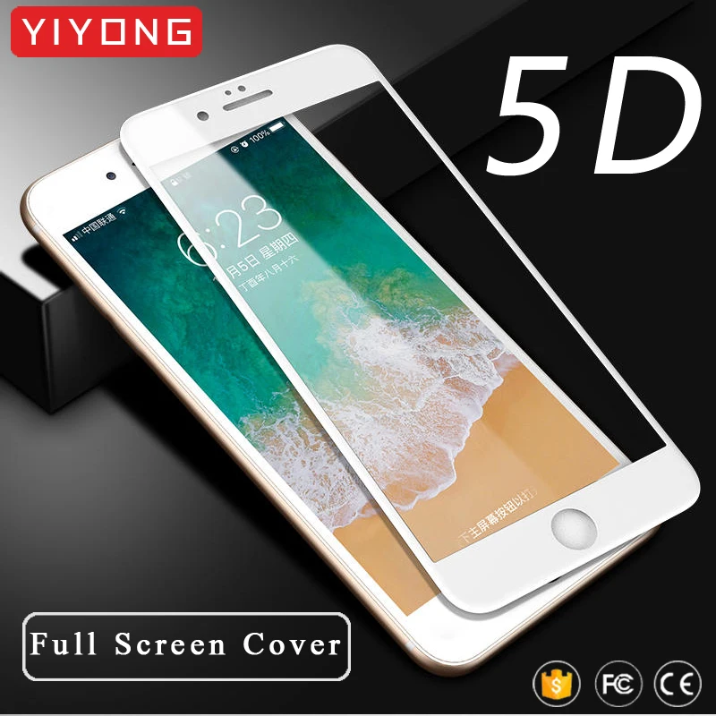 

25pcs/lot YIYONG Tempered Glass For iPhone 6 6s 7 8 Plus 9D Full Cover iPhone SE Screen Protector For iPhone x s xr xs Max Glass