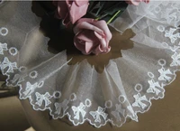 1yard width4cm butterfly bubble lace skirt bridal headdress lace trim manual diy crafts decorationkk 854