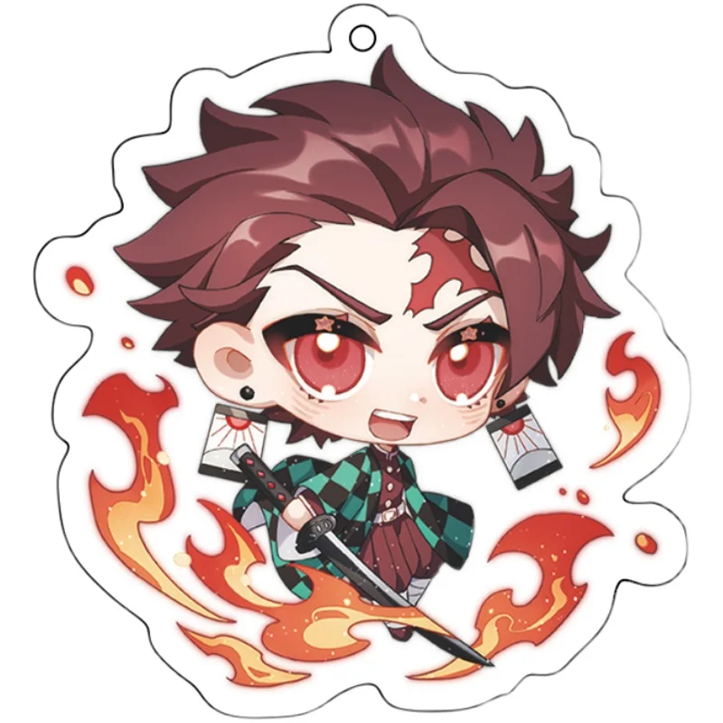 

Demon Slayer Kokushibou Kochou Shinobu Tsugikuni Yoriichi Anime New Cute Acrylic Keychains Key Ring Itabag Pendant Toy Xmas Gift