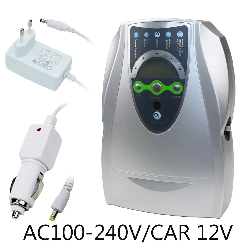 Newest Ozone Generator 220V 110V 12V Sterilizer Air purifier Purification Fruit Vegetables Food Preparation Ozonator Ionizator | Бытовая