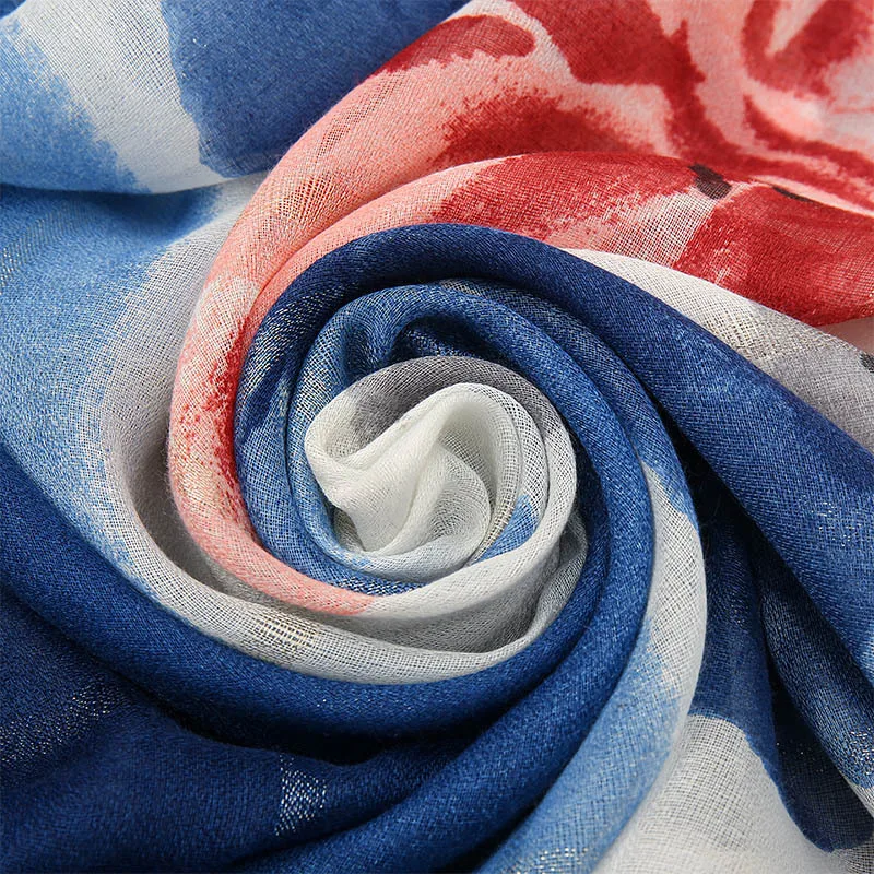 Шарф с градиентным люрексом блестящий цветочный рисунок 2021 осенние шарфы хиджаб