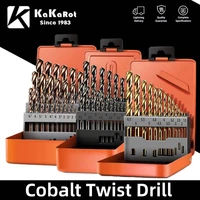 1set kakarot hss twist drill bit high speed steel drill bits hole cutter drill bit diy stainless steel wood working metal drills