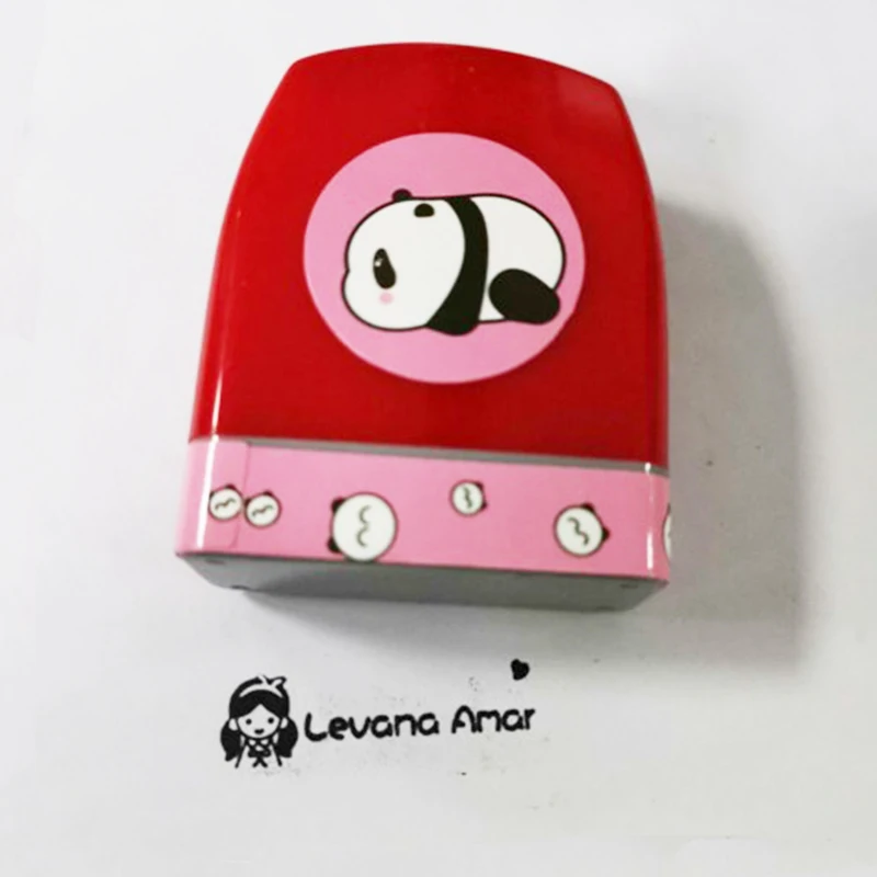 Customize English Russian Spanish Name Stamp Waterproof Baby Clothes Stamp Portable Personal Name Stamp