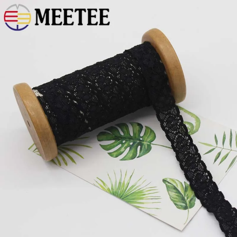Meetee 44 метра 18 мм полое эластичное кружево отделка Лента тканевая лента DIY Детские