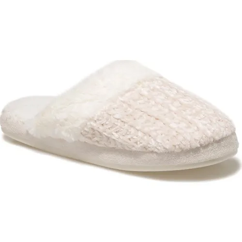 Тапочки Polaris женские домашние мягкие удобные кремовые праздничные комфортные