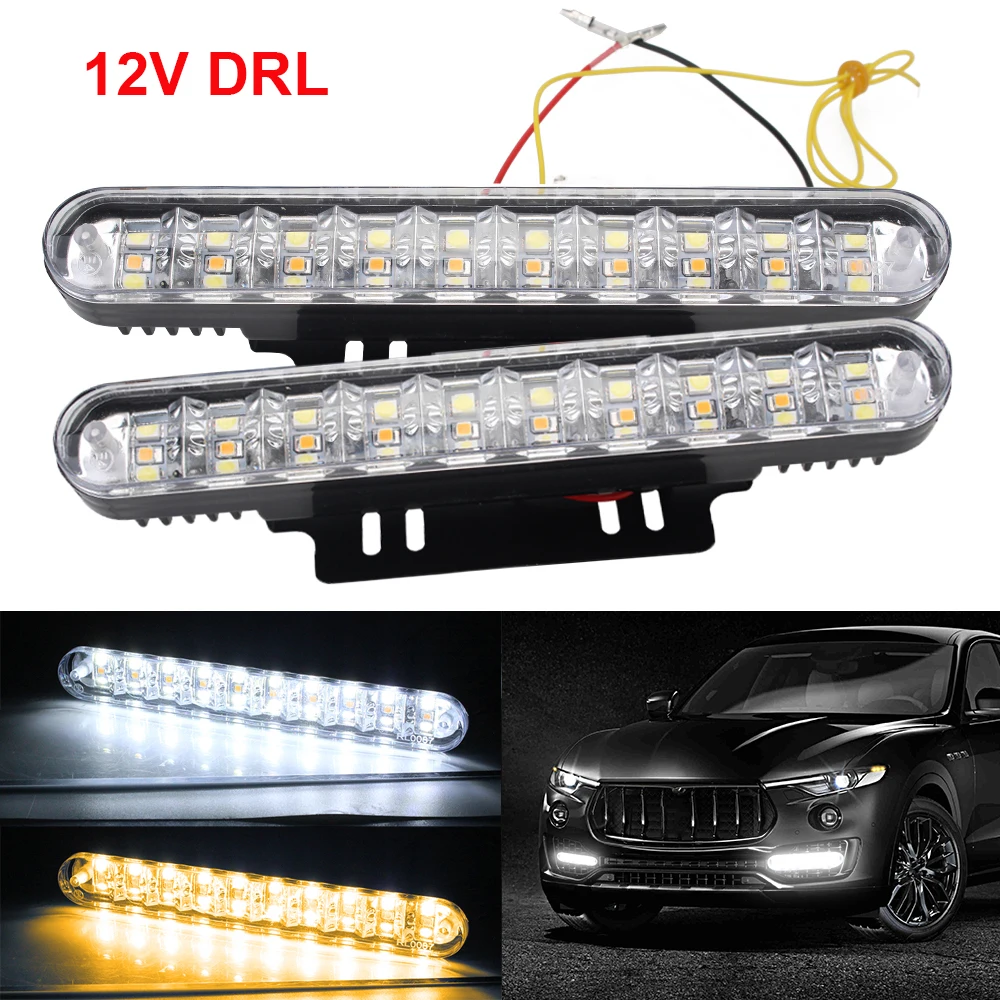 

Светодиодные ленты 12 В, Автомобильные дневные ходовые огни, мигающие поворотники, противотуманные боковые огни, водонепроницаемые автомоб...