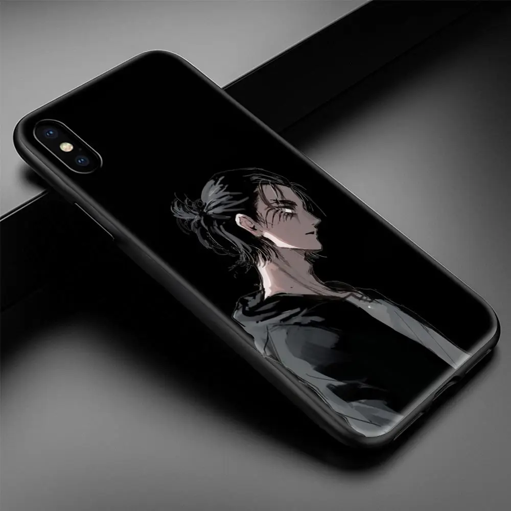 

Eren Jaeger Luxury Phone Case Cover for iPhone 11 12 Pro MAX 7 8 XR XS MAX X 6 6S Plus Silicone Soft TPU Coque Shell