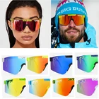 Новые брендовые велосипедные солнцезащитные очки Pit Viper с двойным широким видением, поляризационные женские и мужские солнцезащитные очки TR90, Mtb велосипедные очки, Wih чехол