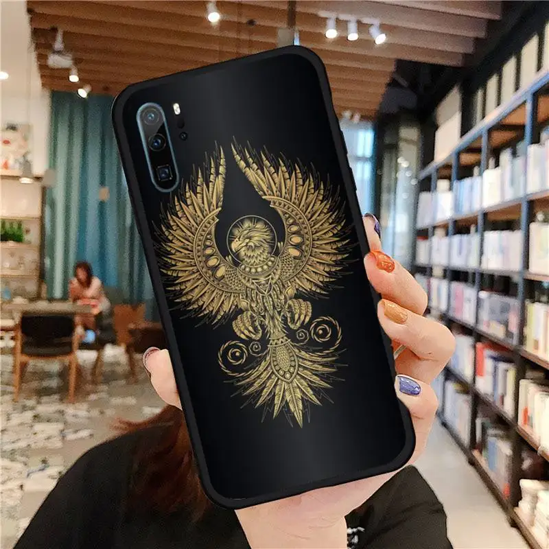 

Cool Animal Phoenix Phone Case For Huawei honor Mate P 9 10 20 30 40 Pro 10i 7 8 a x Lite nova 5t