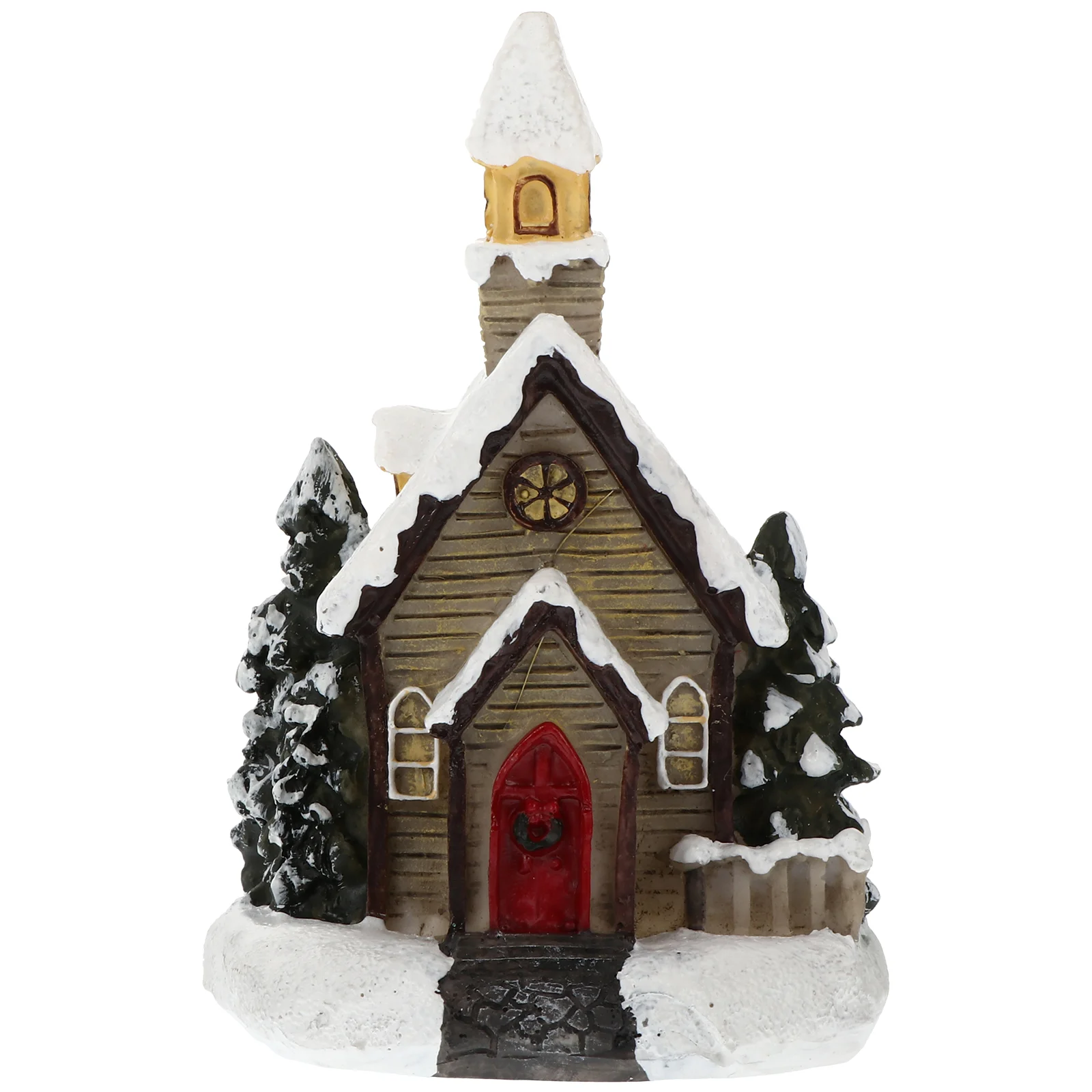 

Рождественский домик из полимерной глины, дизайнерский Роскошный мини-домик для дома, 1 шт.