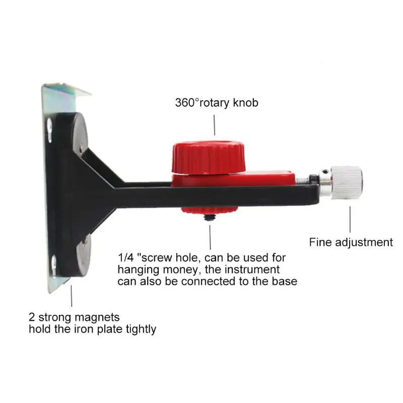 

Laser-Level Wall Bracket for 1/4'' Thread Hanging Bracket Holder Strong Magnet