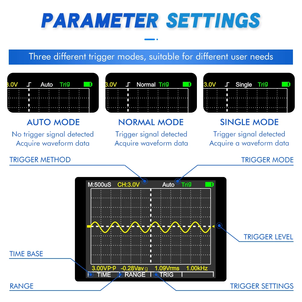 KKmoon 2 in 1 High Definition Intelligent Digital Oscilloscope 1MHz Bandwidth 2.5Msps Sampling Rate Multimeter | Инструменты