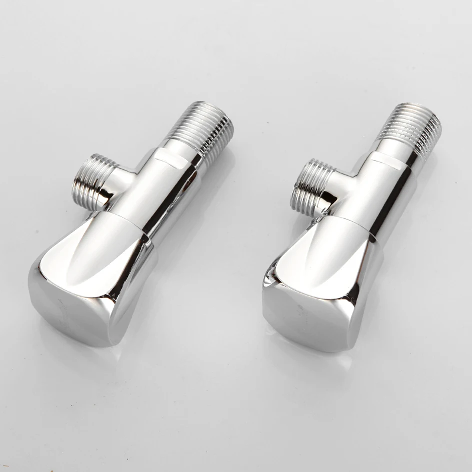 Латунный Угловой клапан для смесителя удлиняет утолщенный треугольный горячей и