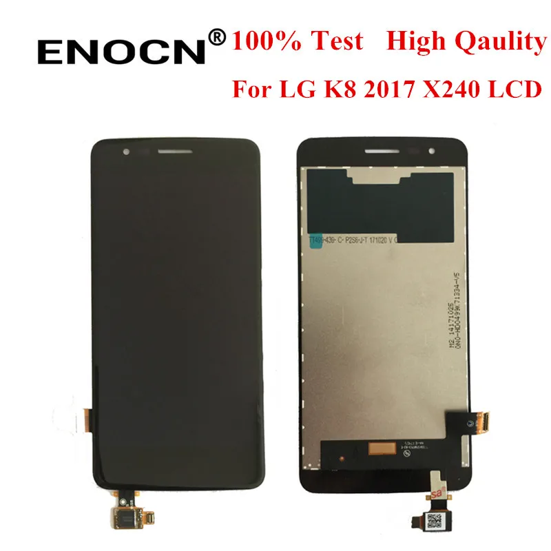 Оригинальный ЖК-дисплей ENOCN для LG K8 2017 X240 сенсорный экран дигитайзер с рамкой